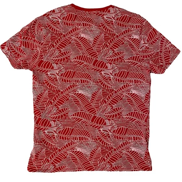 THREADBARE DENIM CORPS  | LEAF PATTERN T-SHIRT  SZ XL - Picture 2 of 8